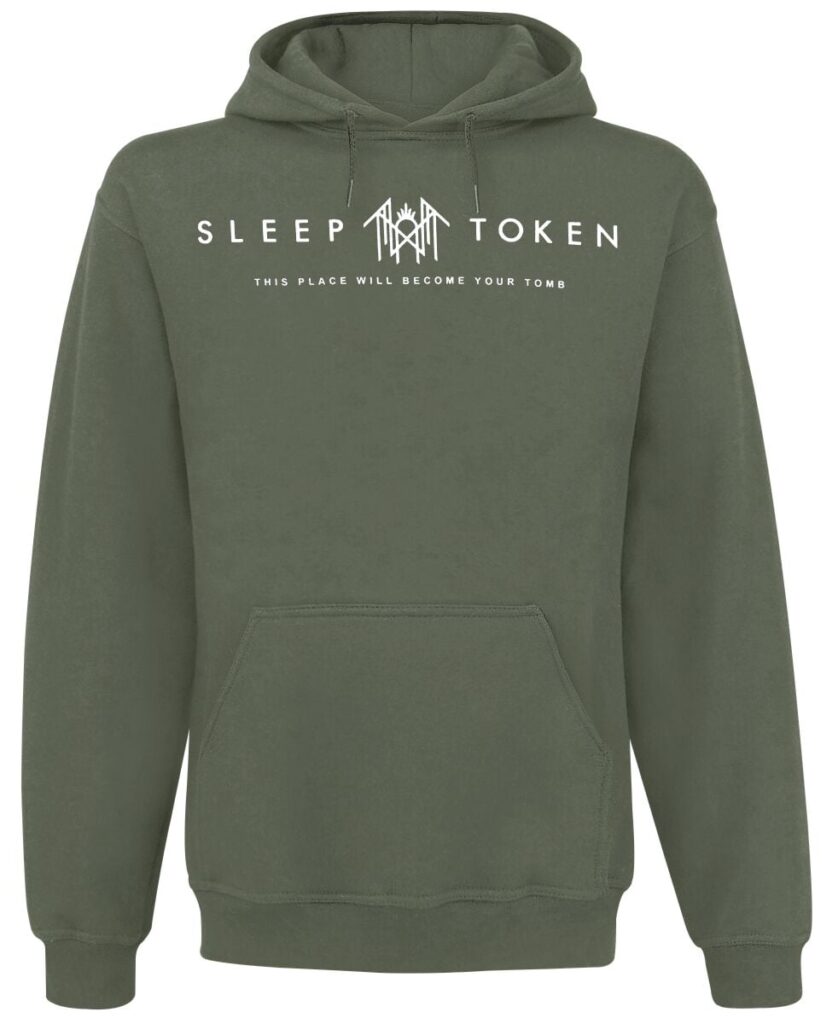 Sleep Token Mask Green Hoodie green
