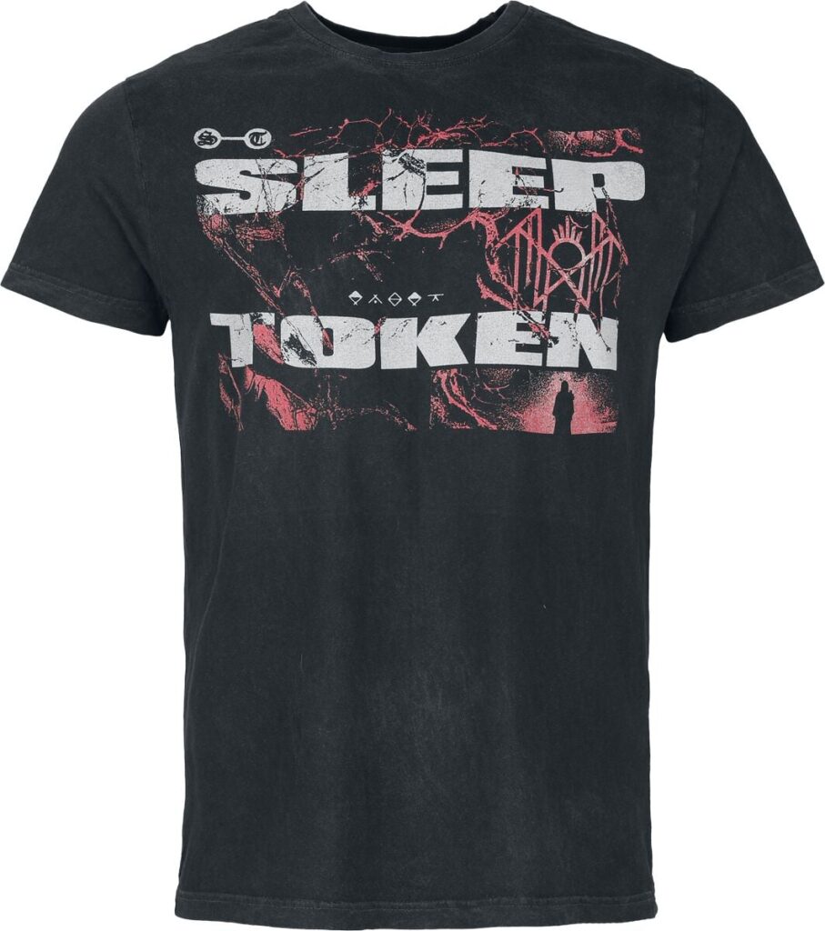 Sleep Token Texture T-shirt black grey