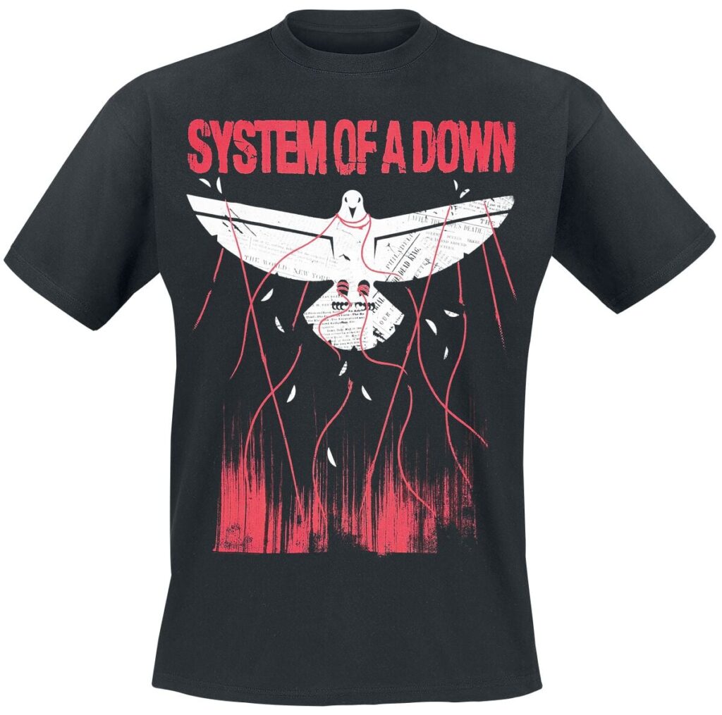 System Of A Down Dove Overcome T-shirt black