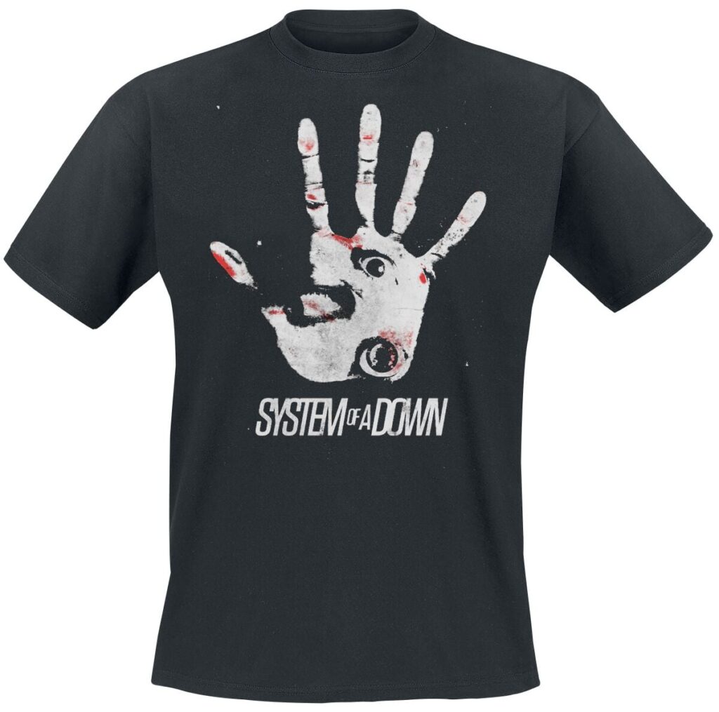 System Of A Down Hand Eye T-shirt black