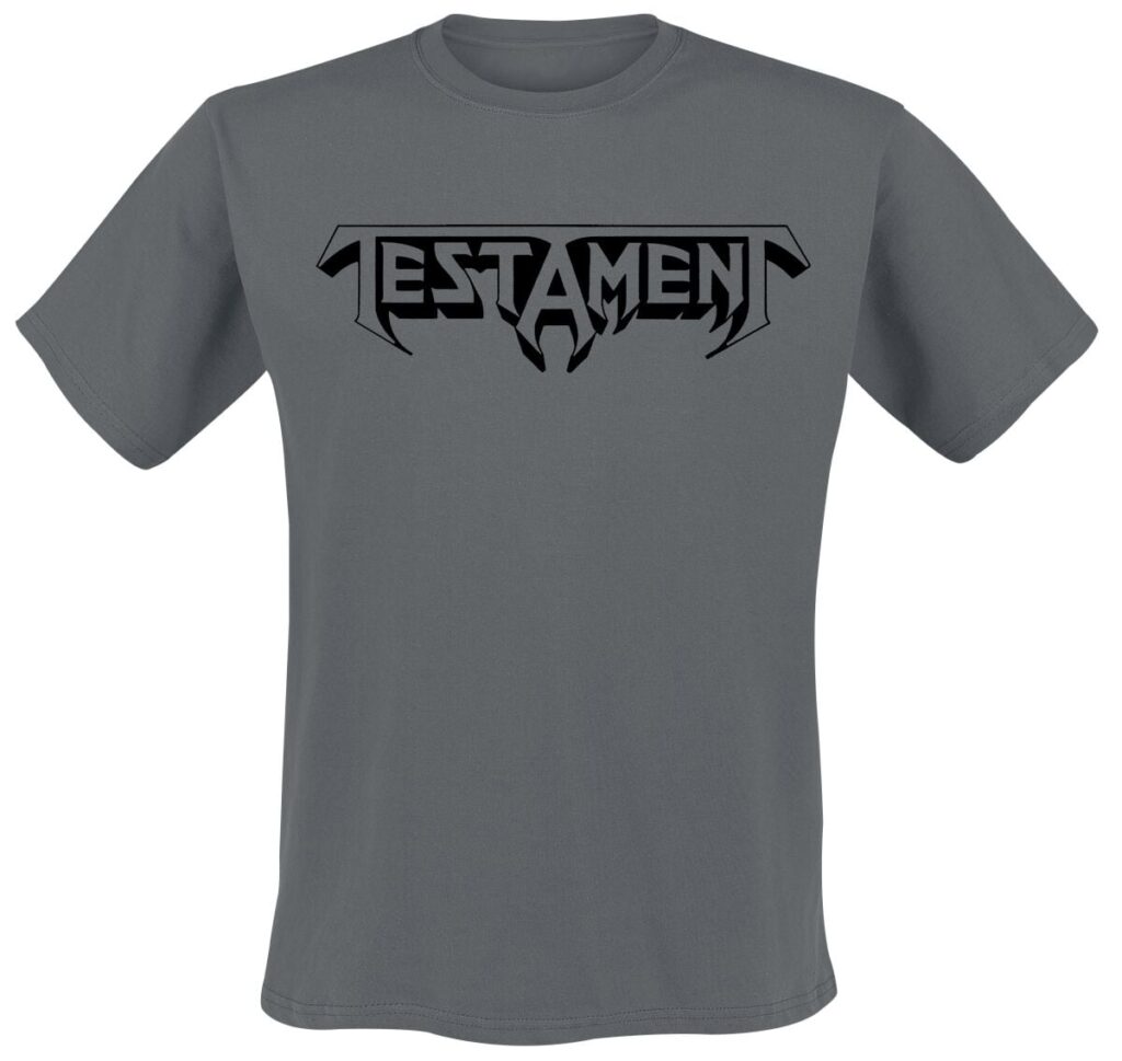 Testament Bay Area Thrash Blackout T-shirt charcoal