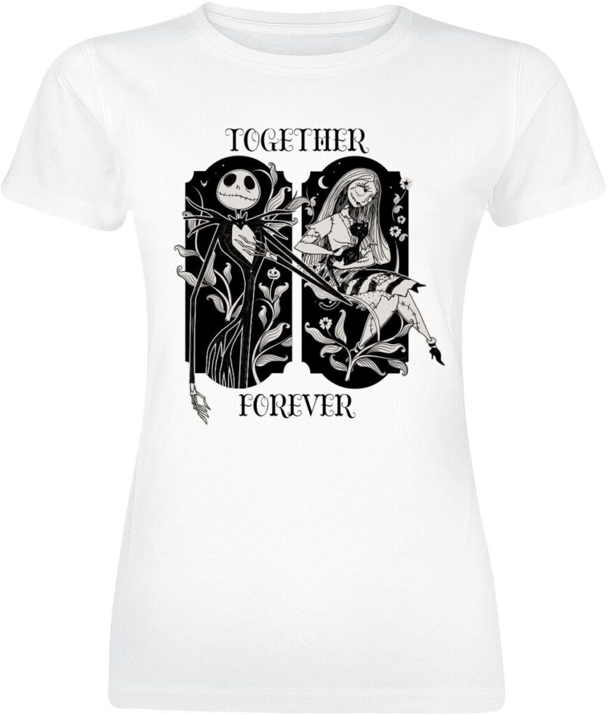The Nightmare Before Christmas Disney - Together Forever T-shirt white