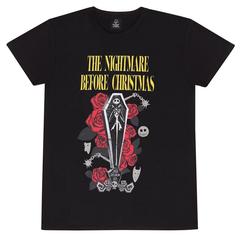 The Nightmare Before Christmas Jack Coffin T-shirt black