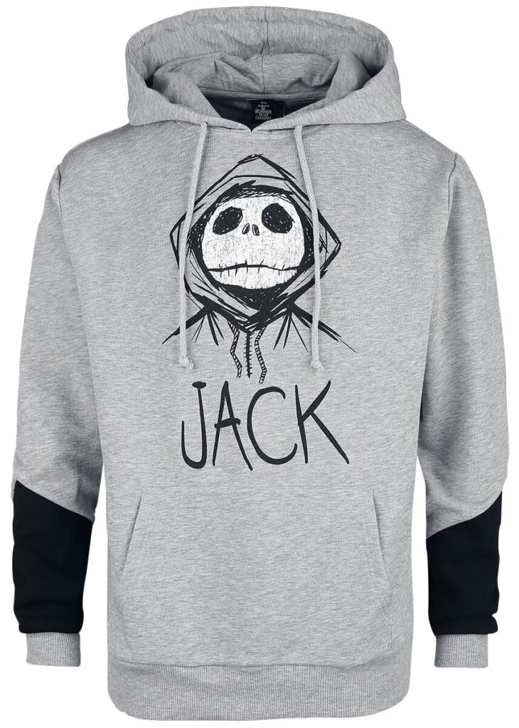 The Nightmare Before Christmas Jack Hoodie mottled grey