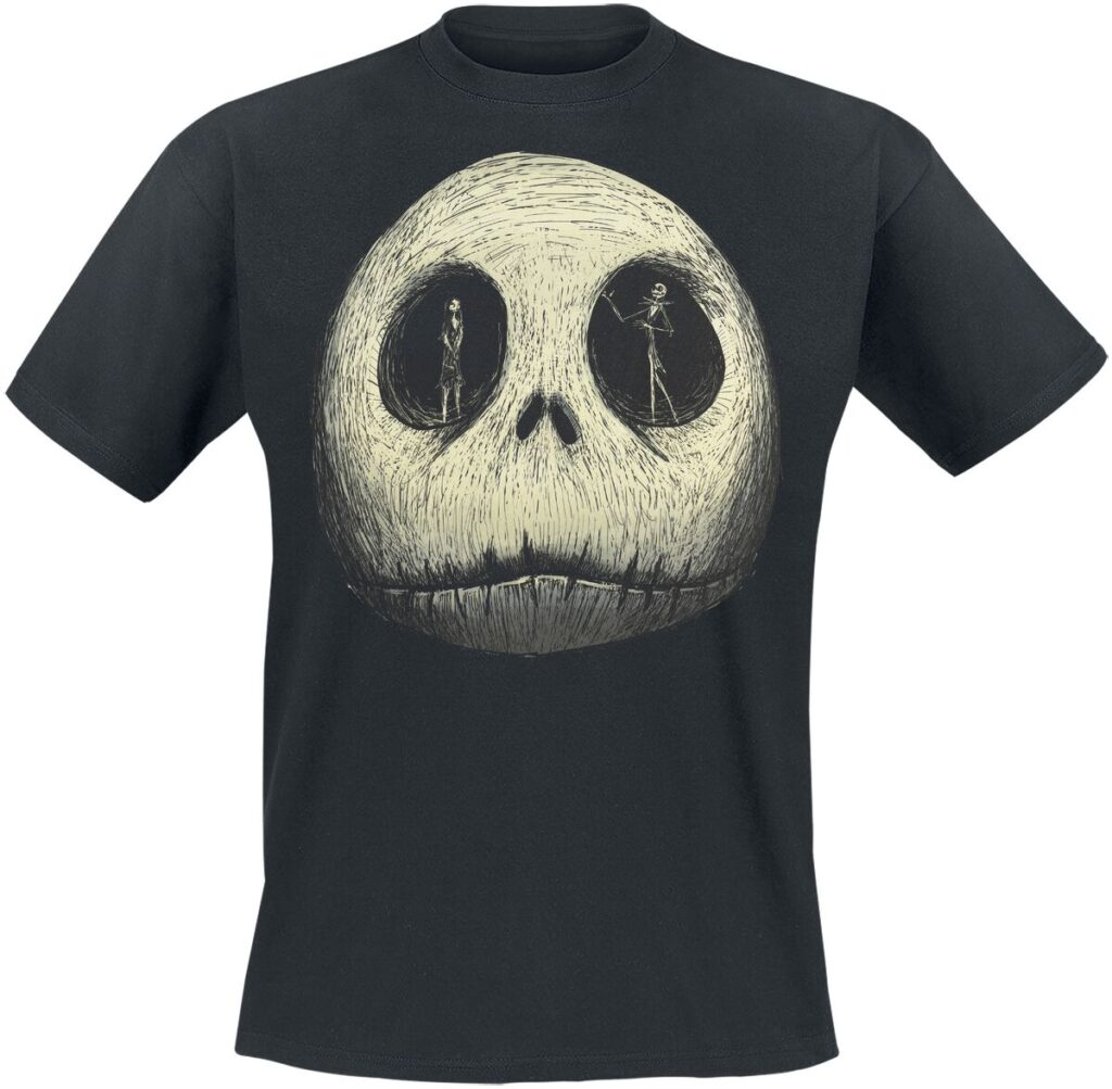 The Nightmare Before Christmas Jack - Sally - Skull T-shirt black