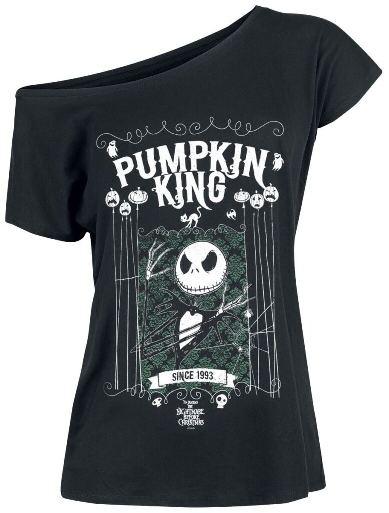 The Nightmare Before Christmas Jack Skellington - Pumpkin King T-shirt black