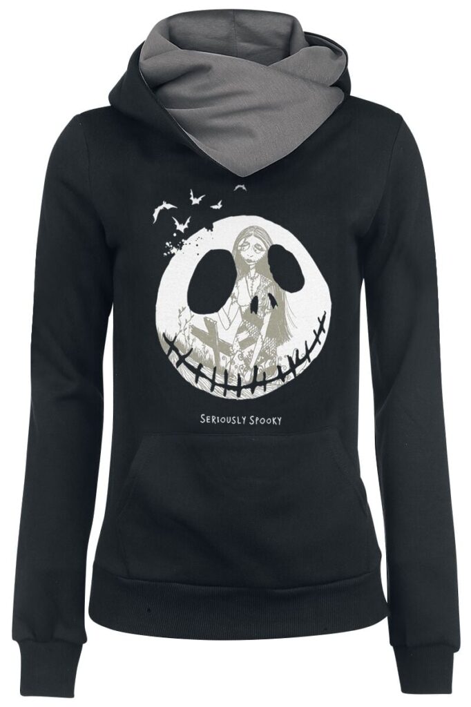 The Nightmare Before Christmas Jack Skellington & Sally - Seriously Spooky Hoodie black grey