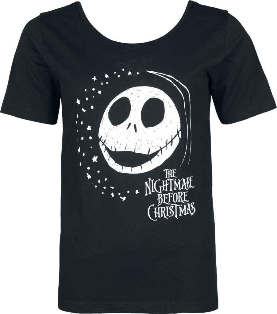The Nightmare Before Christmas Jack Skellington T-shirt black