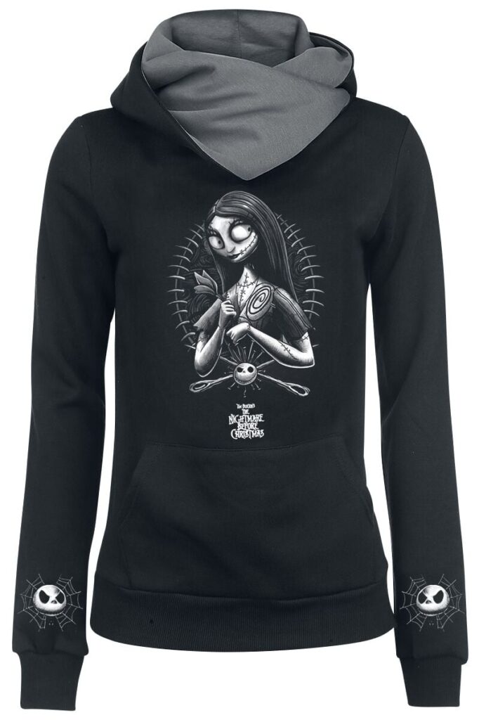 The Nightmare Before Christmas Sally Hoodie black grey