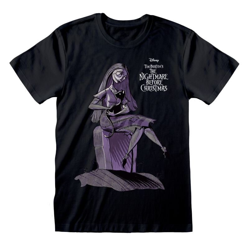 The Nightmare Before Christmas Sallycat T-shirt black