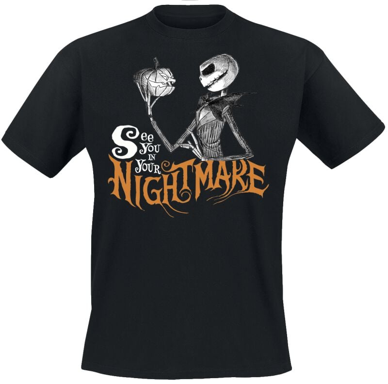 The Nightmare Before Christmas See you in your nightmare T-shirt black