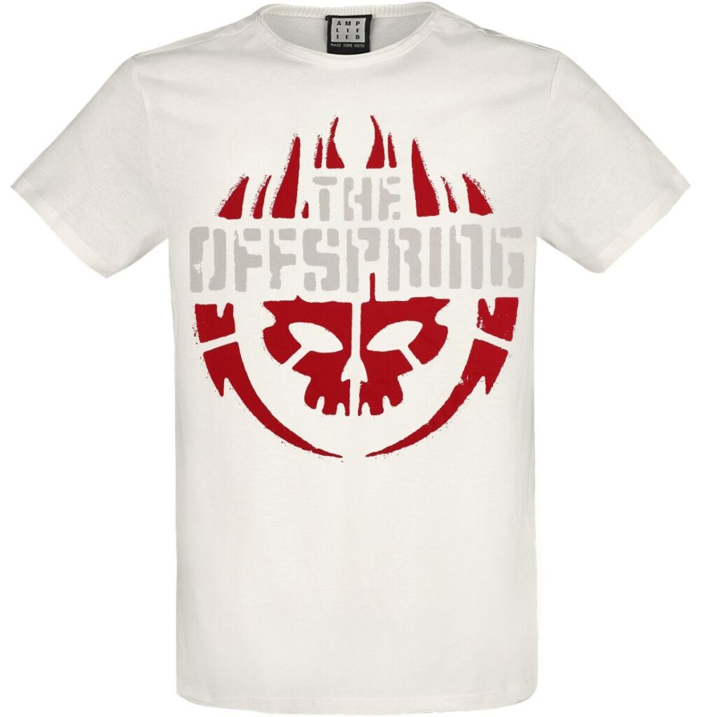 The Offspring Amplified Collection - Skull Logo T-shirt off white