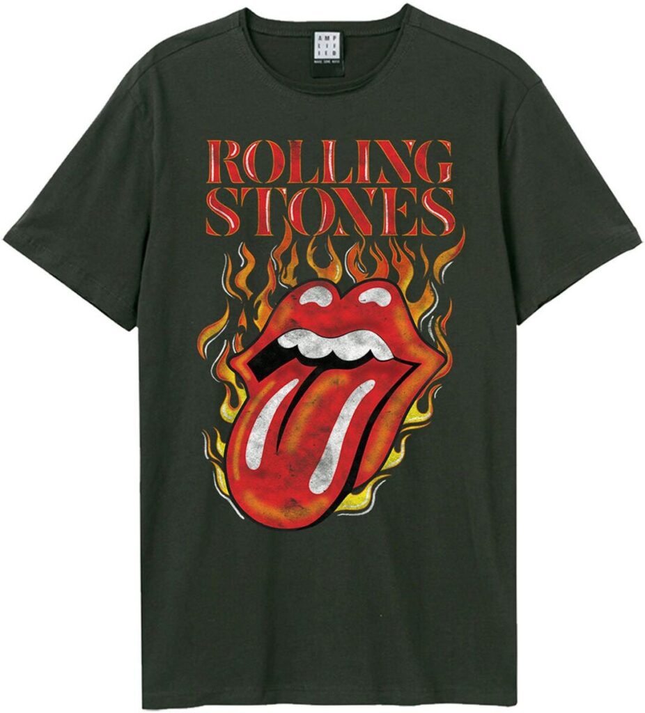 The Rolling Stones Amplified Collection - Hot Tongue T-shirt charcoal
