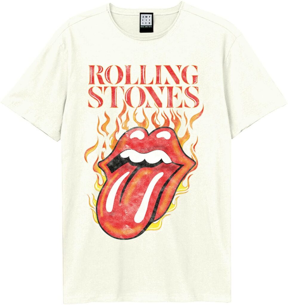The Rolling Stones Amplified Collection - Hot Tongue T-shirt off white
