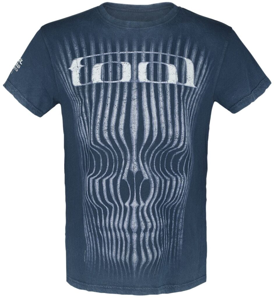 Tool Grid Skull T-shirt blue