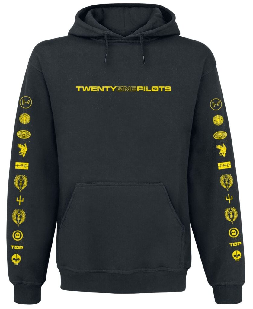 Twenty One Pilots Logo Heavy Hoodie black