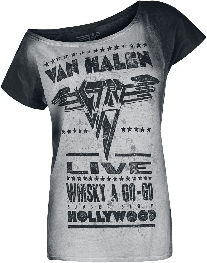 Van Halen Hollywood T-shirt black white