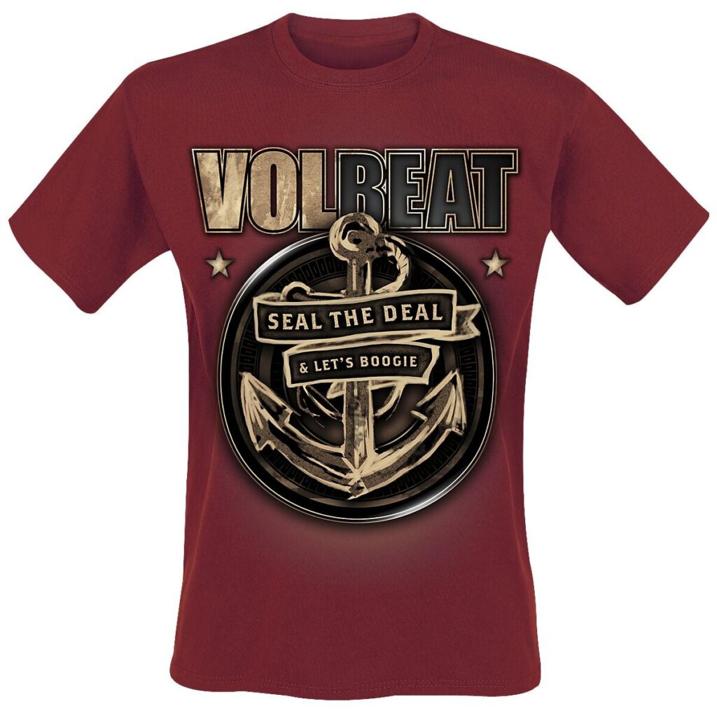 Volbeat Anchor T-shirt red