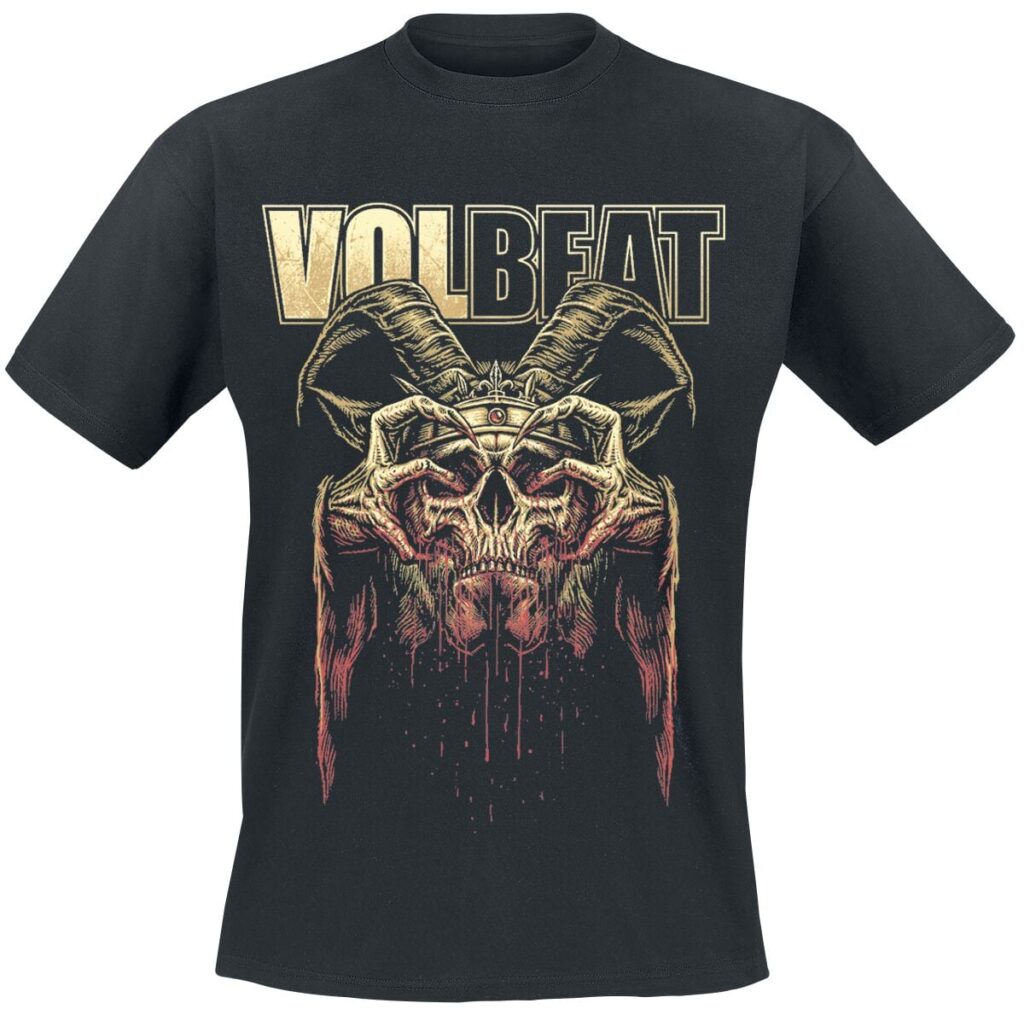Volbeat Bleeding Crown Skull T-shirt black