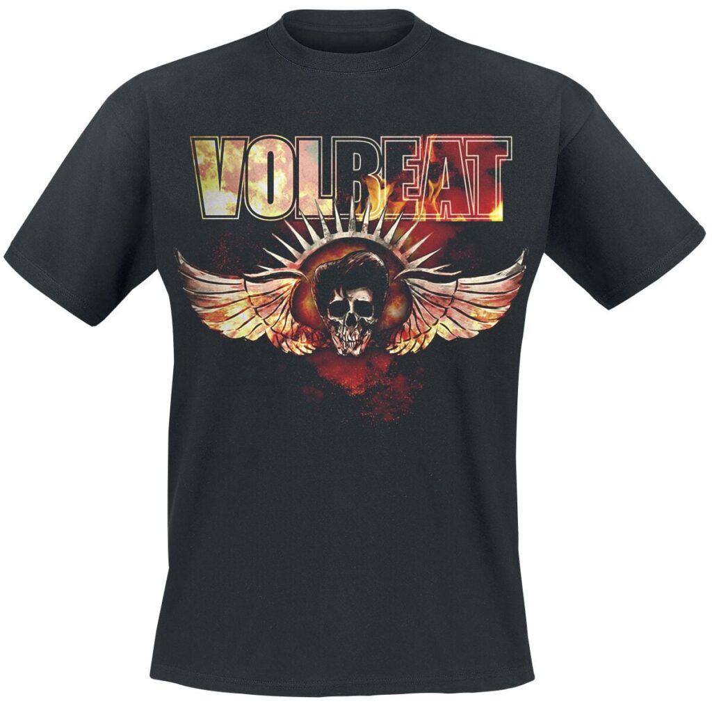 Volbeat Burning Skullwing T-shirt black