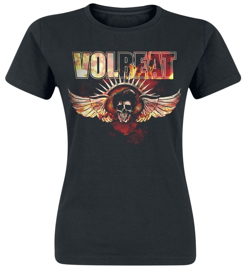 Volbeat Burning Skullwing T-shirt black
