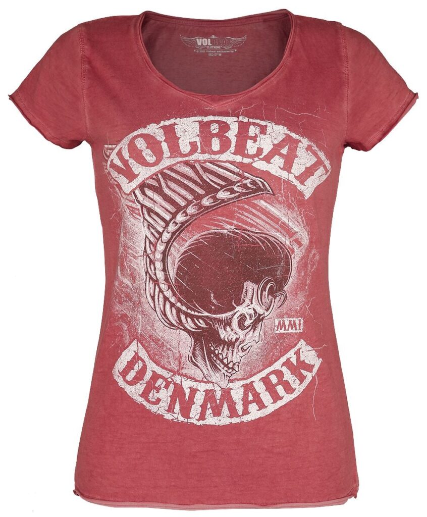 Volbeat Denmark T-shirt red