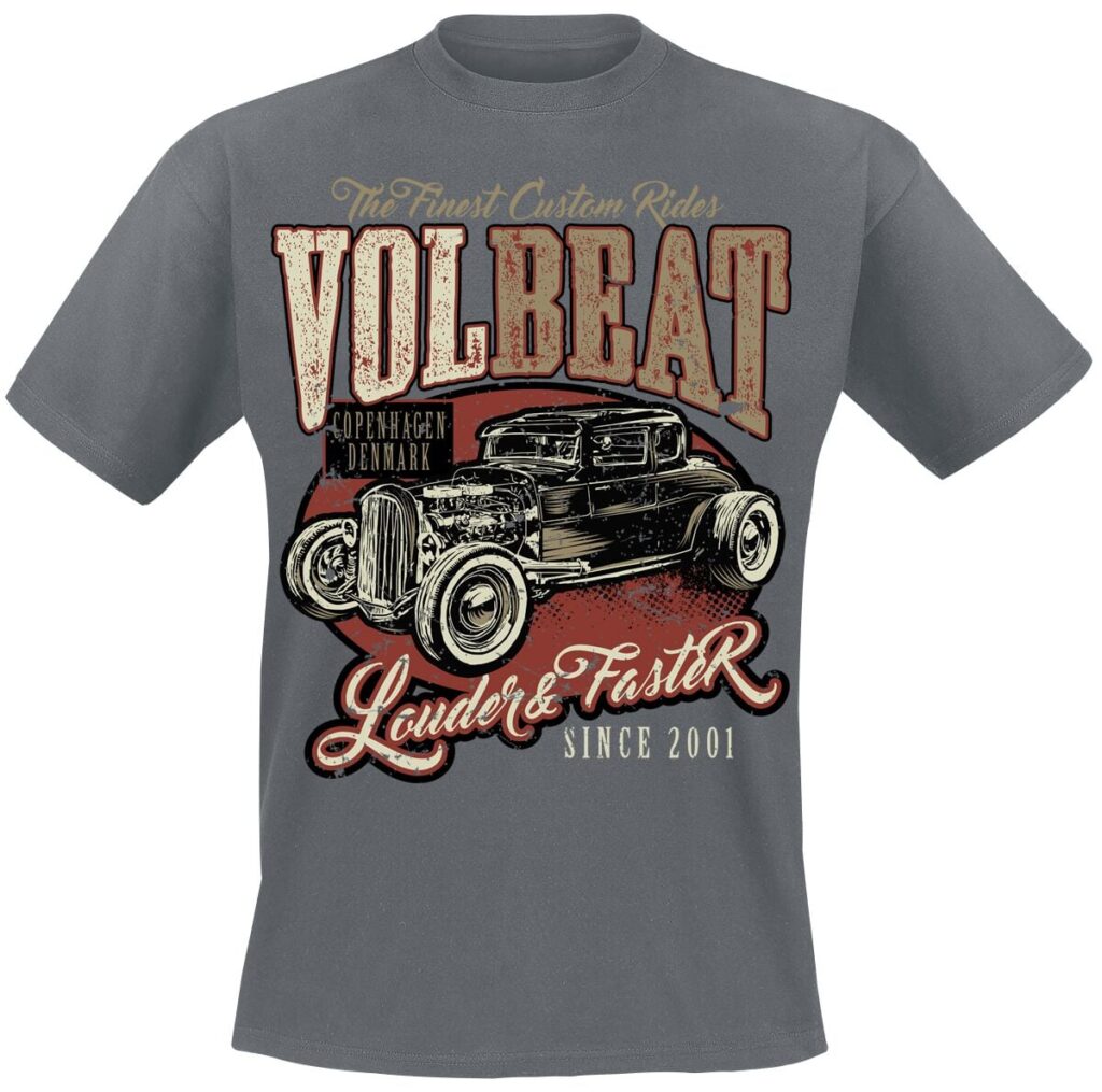 Volbeat Louder And Faster T-shirt grey