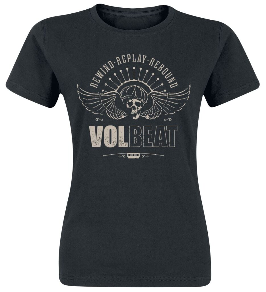 Volbeat Skullwing - Rewind, Replay, Rebound T-shirt black
