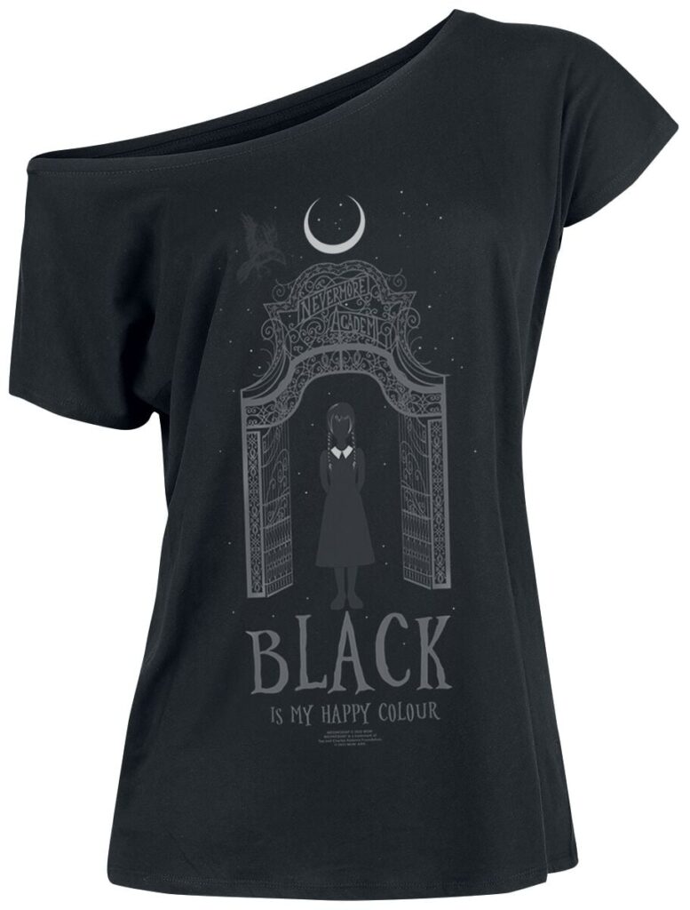 Wednesday Wednesday - Black is my happy colour T-shirt black